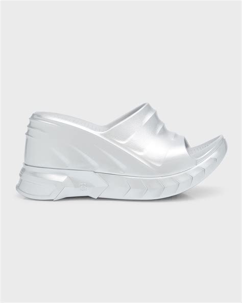 pool slides givenchy|Givenchy marshmallow slide wedge sandals.